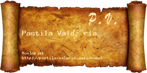 Pastila Valéria névjegykártya